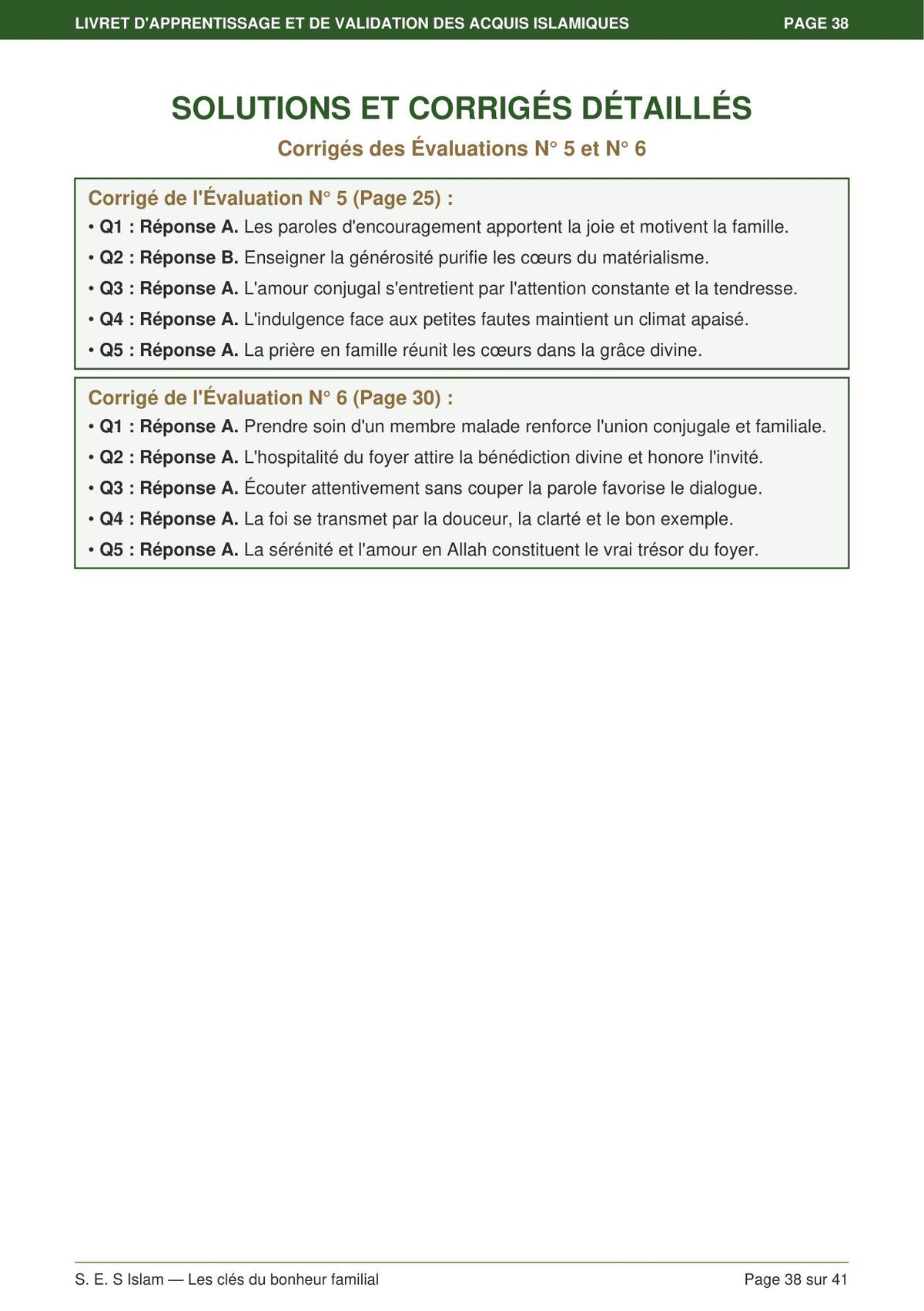 Les clés du bonheur familliales