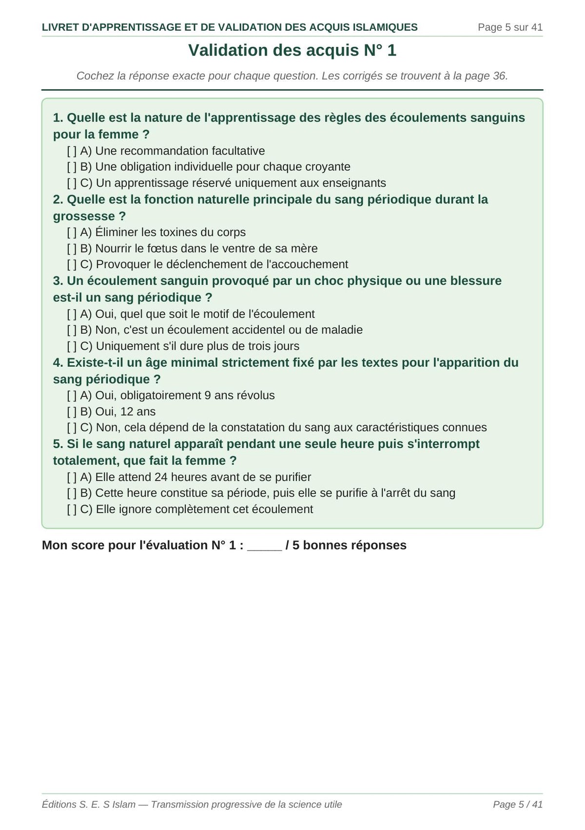 Livret femme 1